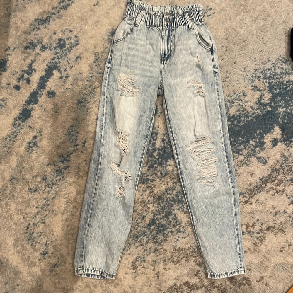Paper bag jeans